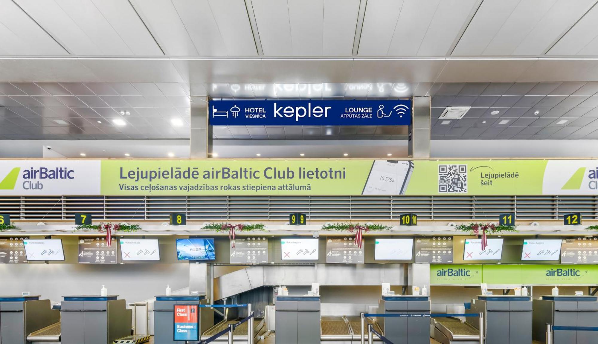 Kepler Club Riga Airport Hotel - Landside Public Area Ieki Bagian luar foto